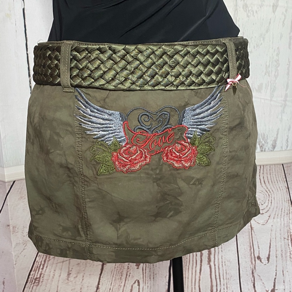 Guess Camouflage Embroidered Skirt